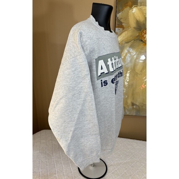 Vintage Penn State Attitude Is Everything Gray Sweatshirt Men’s  XL See Details - Picture 13 of 15